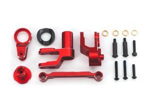 Red Aluminum Steering Bellcranks