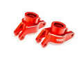 Red Aluminum Stub Axle Carriers (L&R)