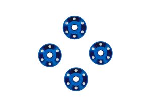 Blue Aluminum Wheel Washers (4)
