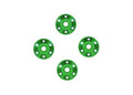 Green Aluminum Wheel Washers (4)