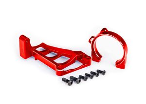 Red Aluminum Front and Rear Motor Mounts