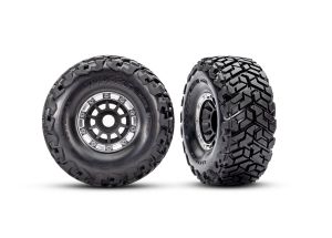 Black & Satin Wheels w/ Maxx SC Belted Tires (2)