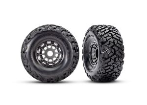 Gray Wheels w/ Maxx SC Belted Tires (2)