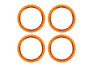 Pro Scale Orange Aluminum Beadlock Rings (4)