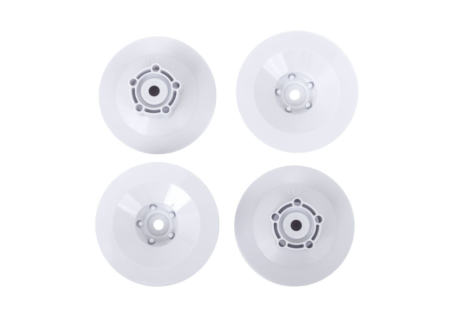 White Wheel Discs (4), Part  #10457-WHT