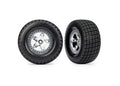 Dirt Oval Satin Front Wheels w/ Hoosier Tires (2)