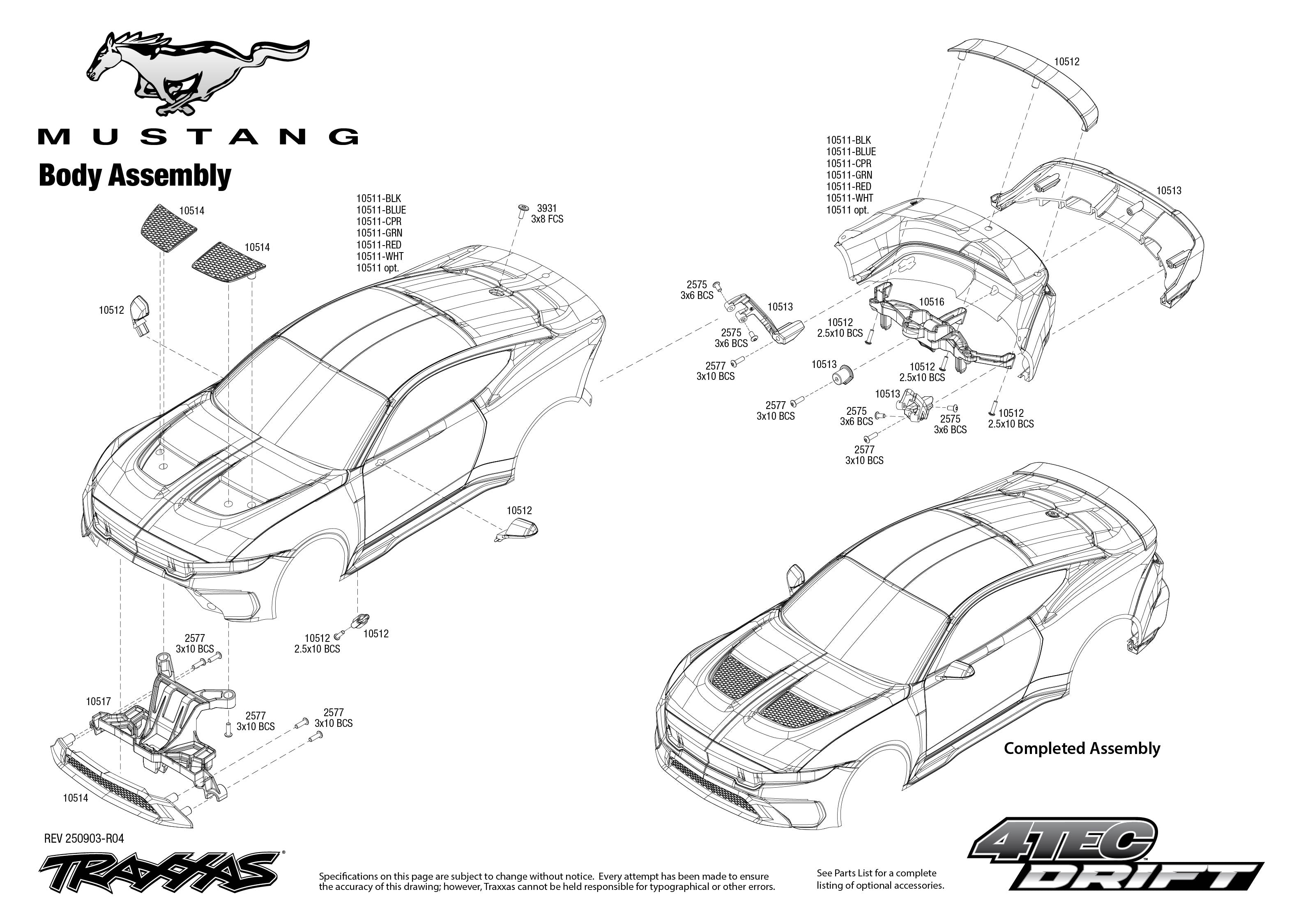4-Tec Drift Ford Mustang 105237-4