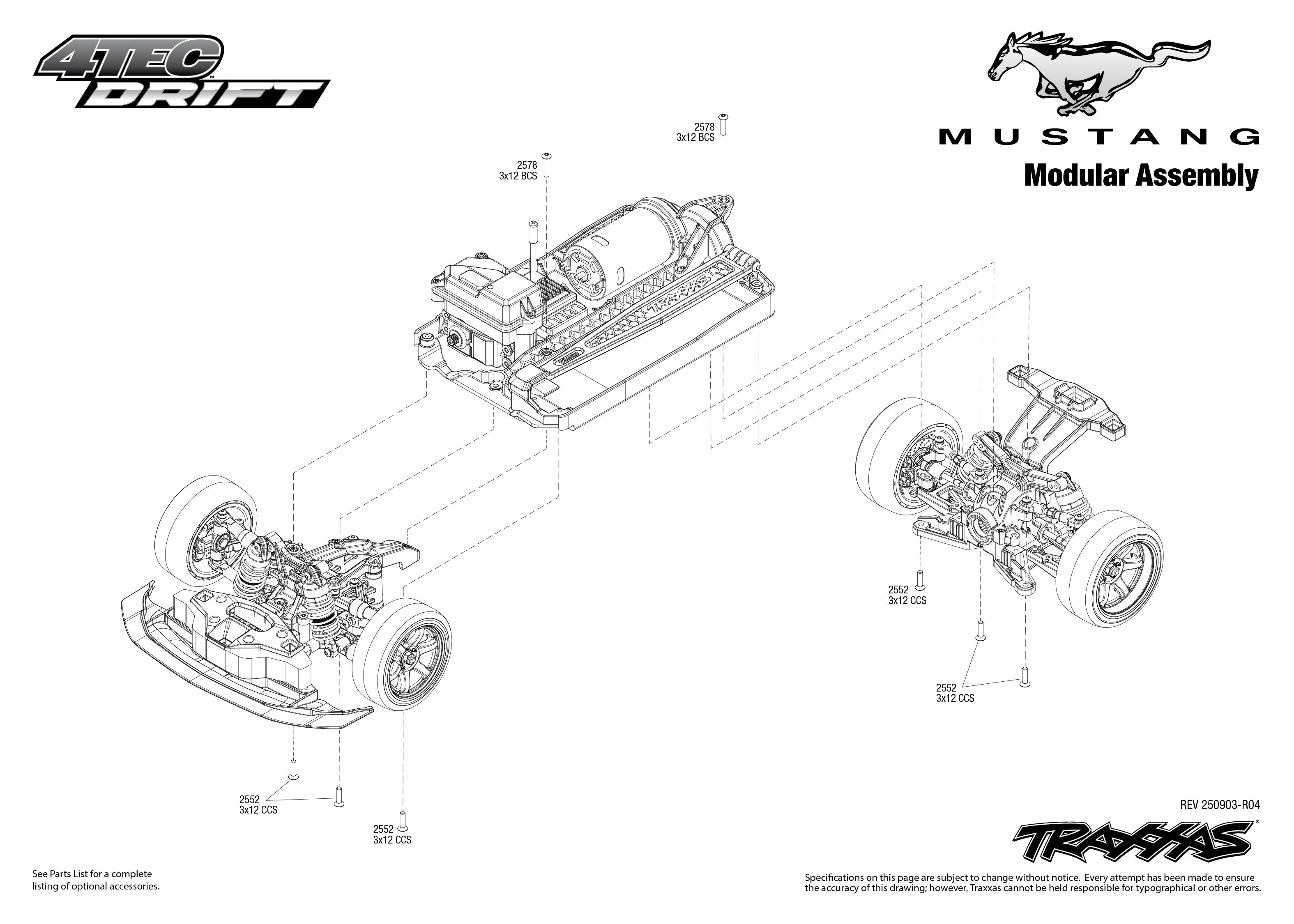 4-Tec Drift Ford Mustang 105237-4