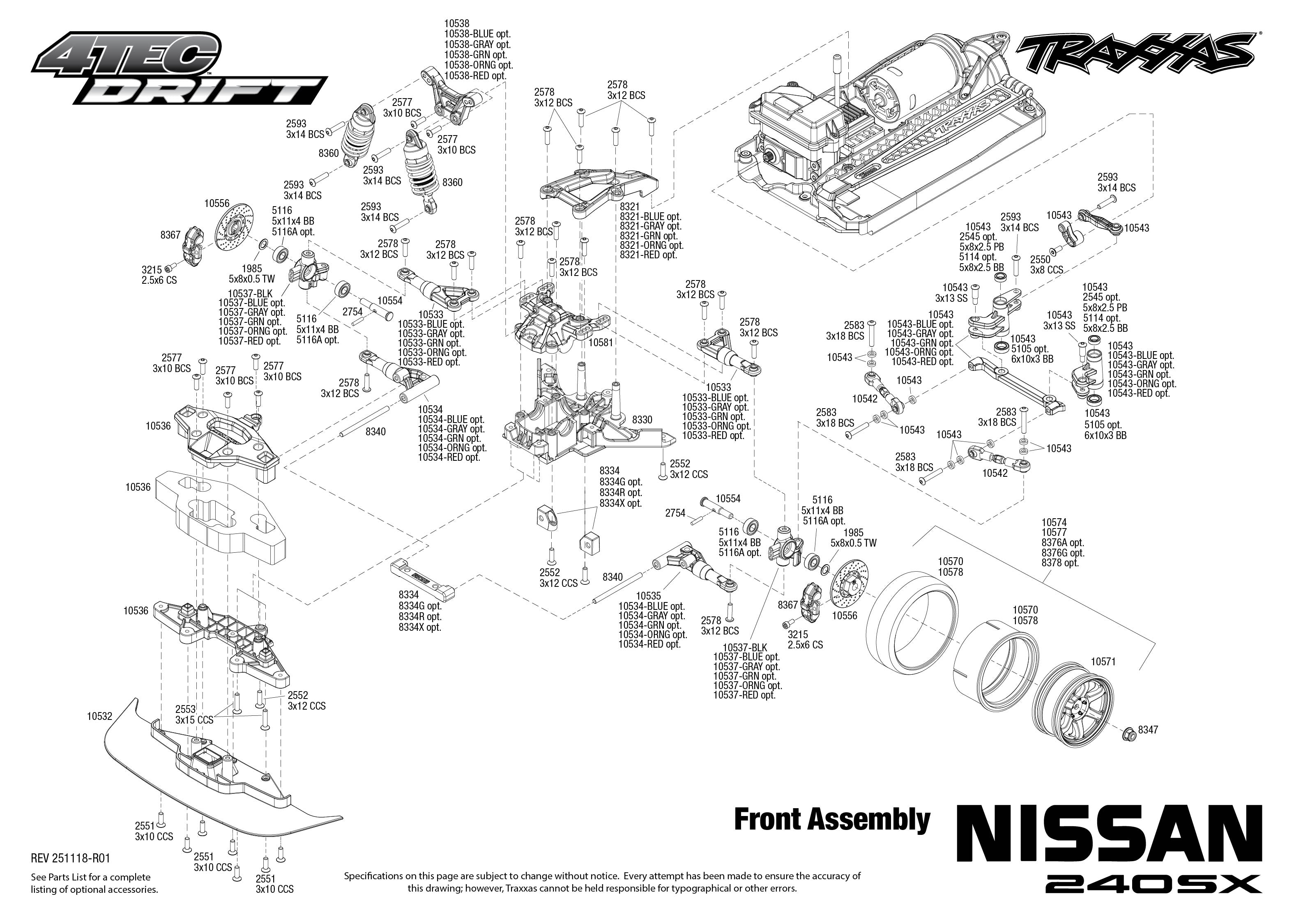 4-Tec Drift Nissan 240SX, 105247-4