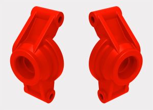 Red Stub Axle Carriers (L&R)