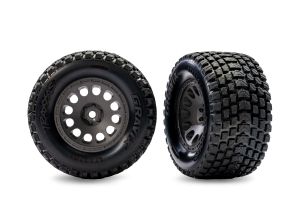 Gray Front Mini XRT Wheels w/ Gravix Tires (2)