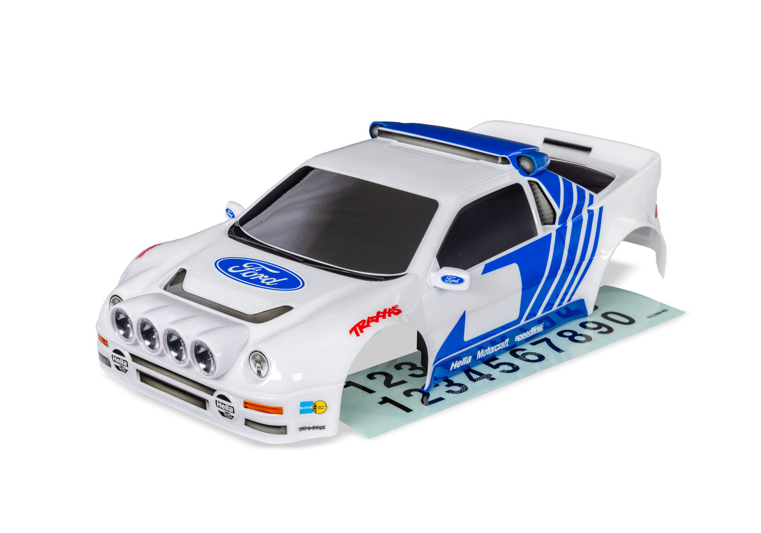 Mini Rally VXL Ford RS200 White Body, Part #10812-WHT