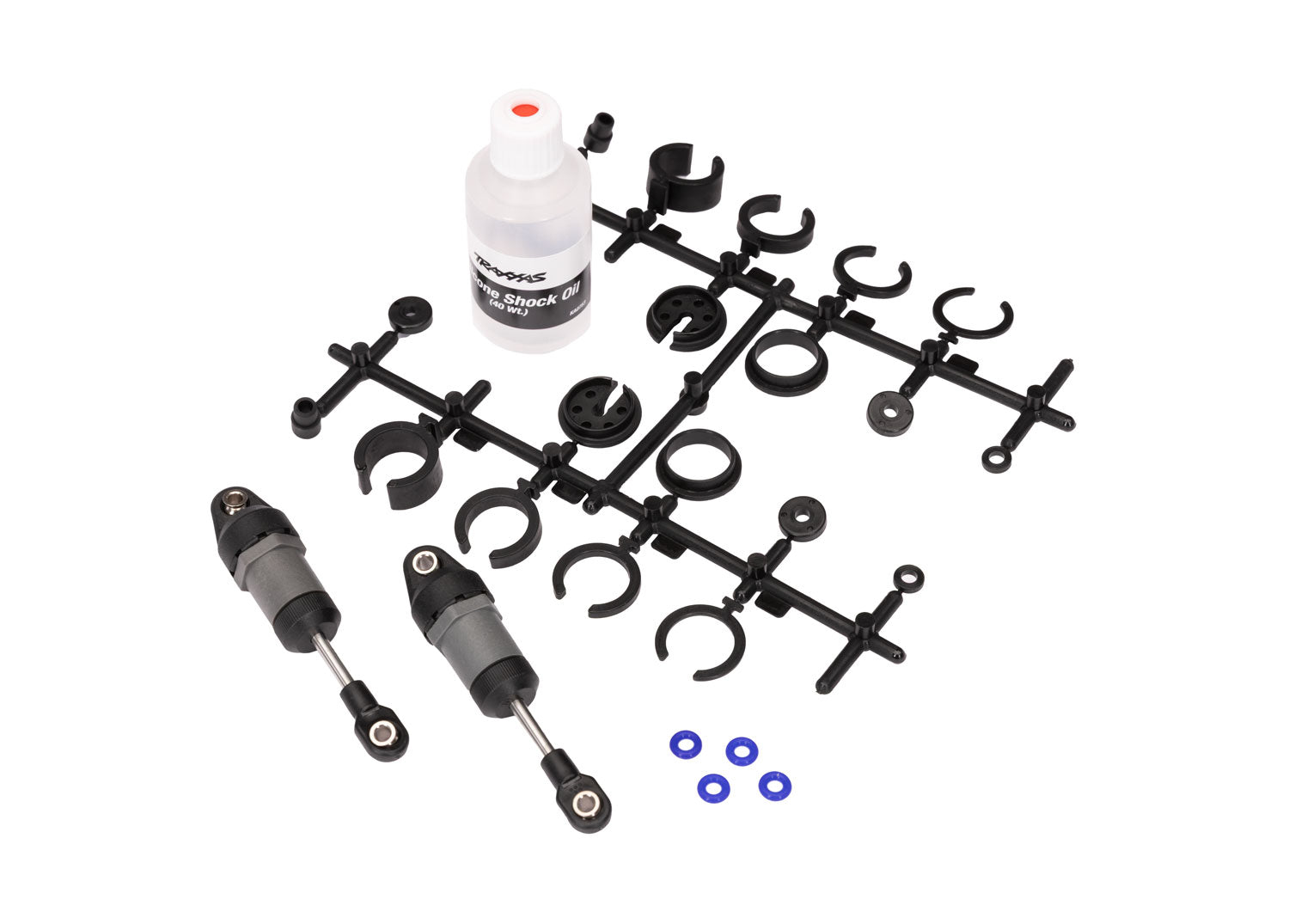 Short Gray Ultra Shocks with Springs (2), Part #10860
