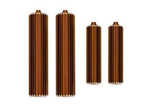 Orange Aluminum Sand Car Shock Reservoirs (F&R)