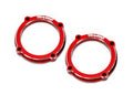 Red Aluminum LED Light Pod Retainers (2)