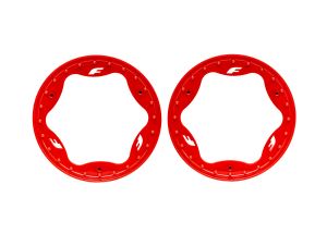 3.5" Red Funco Front Beadlock Rings (2)