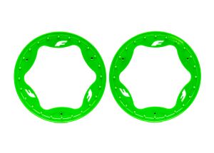 3.9" Green Funco Rear Beadlock Rings (2)