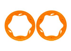 3.9" Orange Funco Rear Beadlock Rings (2)