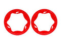 3.9" Red Funco Rear Beadlock Rings (2)