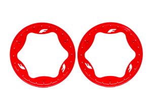 3.9" Red Funco Rear Beadlock Rings (2)