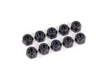 4 mm Black Nylon Lock Nuts (10)