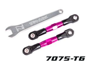 TUBES 56 mm Pink Aluminum Rear Camber Links (2)