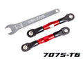TUBES 56 mm Red Aluminum Rear Camber Links (2)