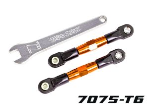 TUBES 56 mm Orange Aluminum Rear Camber Links (2)