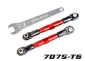 TUBES 67 mm Red Aluminum Front Camber Links (2)\