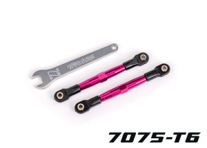 TUBES 75 mm Pink Aluminum Front Toe Links (2)