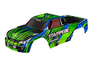 Stampede 2WD Green Clipless Body