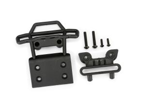 Black Front Bumper and Bumper Mount
