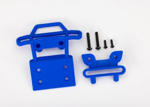 Blue Front Bumper and Bumper Mount