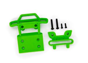 Green Front Bumper and Bumper Mount