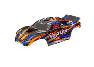 Rustler 2WD Orange Clipless Body