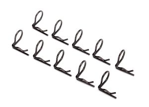 Black 90-Degree Body Clips (10)