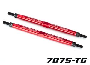 TUBES 112 mm Red Aluminum Front Toe Links (2)