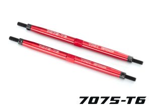 TUBES 124 mm Red Aluminum Rear Toe Links (2)