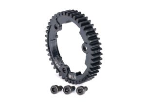 44-Tooth Wide-Face Machined-Steel Spur Gear (1.0)