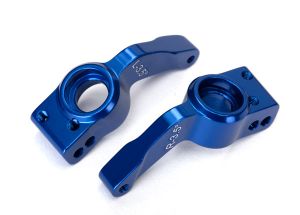 Blue Aluminum Rear Axle Carriers (L&R)