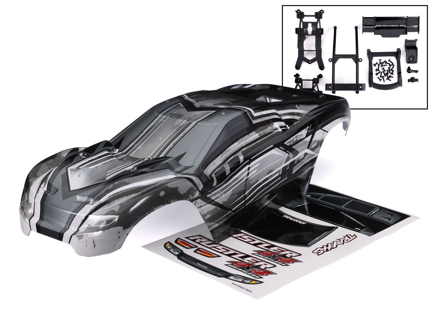 Rustler 4X4 Clipless ProGraphix Body, Part #6740L