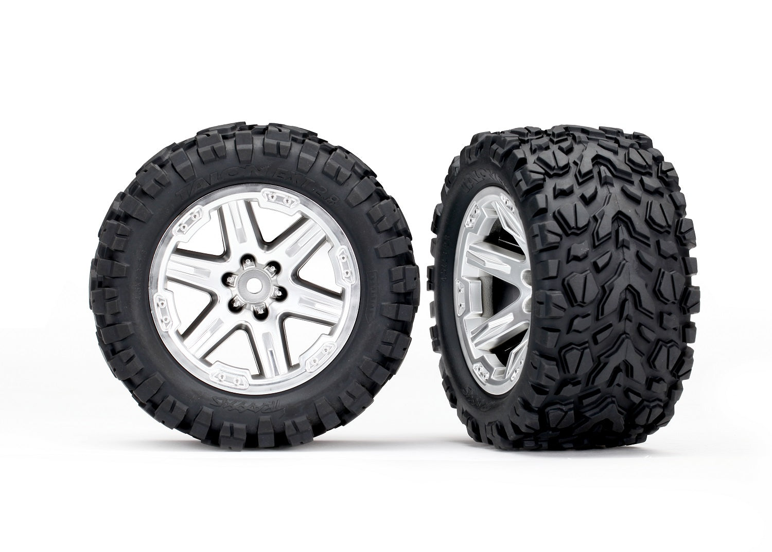 RXT 2.8" Satin Chrome Wheels & Talon EXT Tires (2), Part #6773R