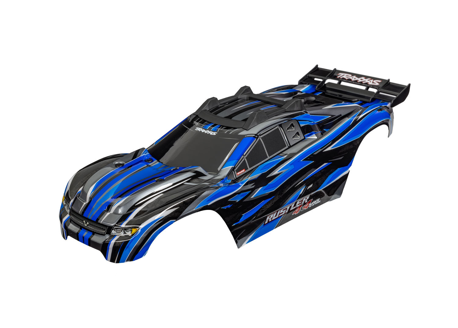 Rustler 4X4 VXL Blue Clipless Body, Part #6785-BLUE