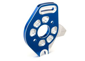 Blue Aluminum Machined Motor Plate