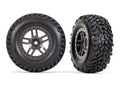 Gray Split-Spoke Wheels w/ SCT Tires (2)