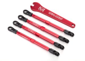 Red Aluminum Toe Link Set w/ Hollow Balls (8)