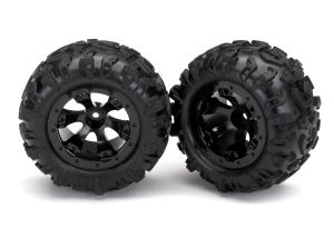 Geode 2.2" Black Wheels with Canyon AT Tires (2)