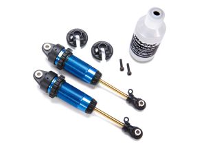 1/10 Blue Aluminum XX-Long GTR Shocks (2)