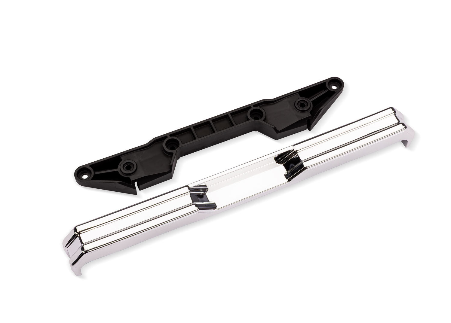 X-Truck BIGFOOT #8 4X4 Chrome Rear Bumper w/ Support, Part #7687