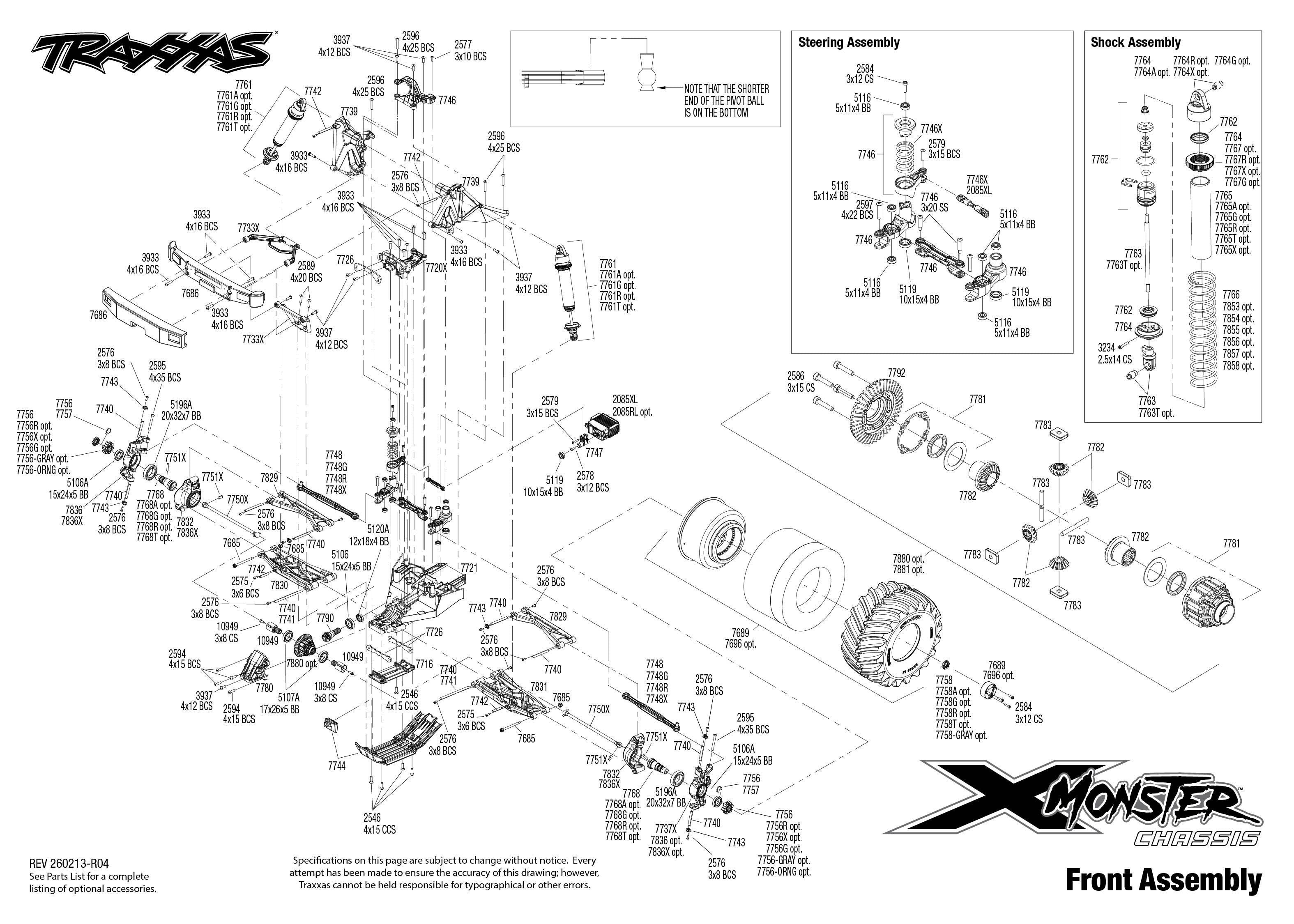 X-Monster Chassis, 77036-4
